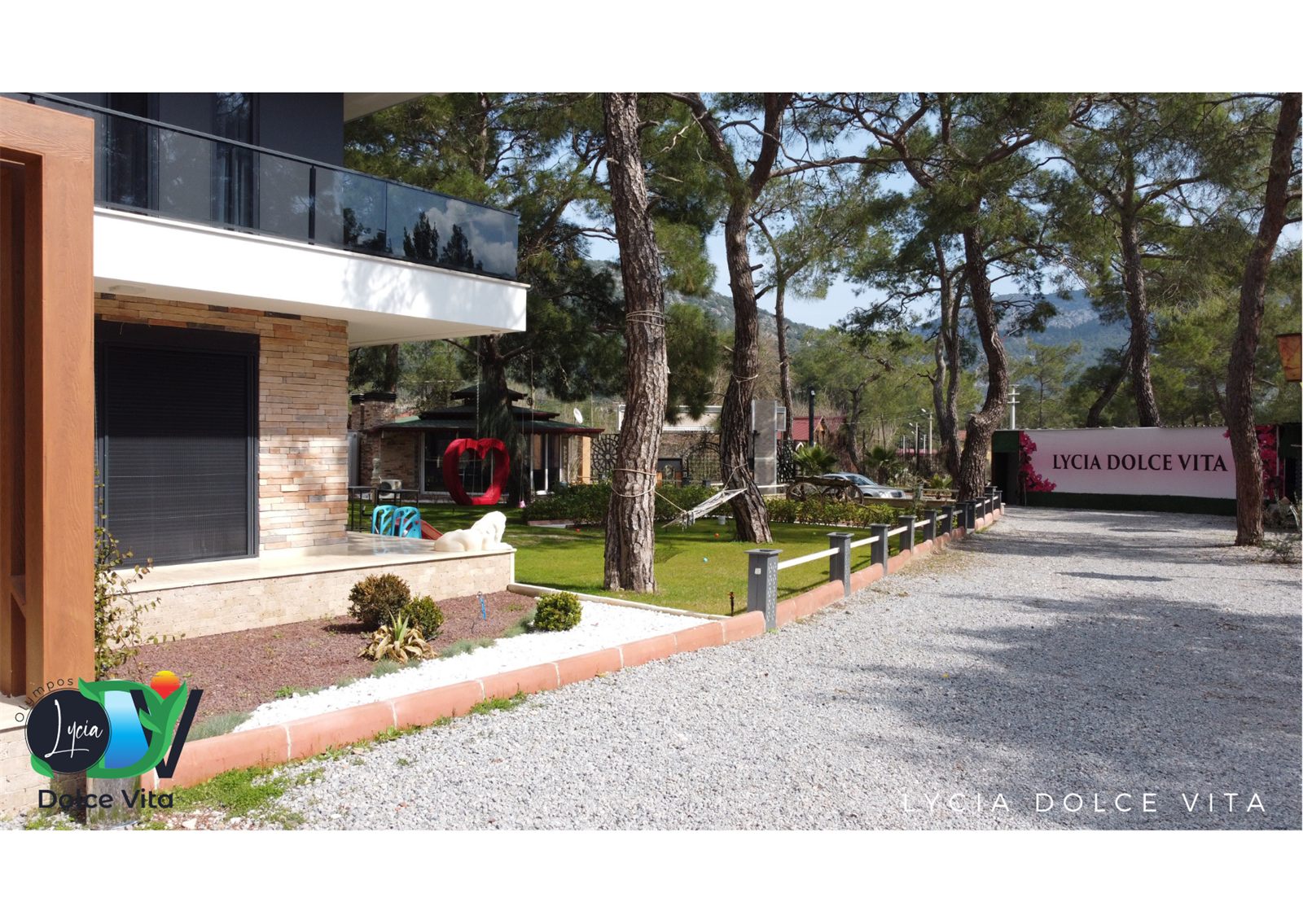 Bahçe içi yürüyüş yolu